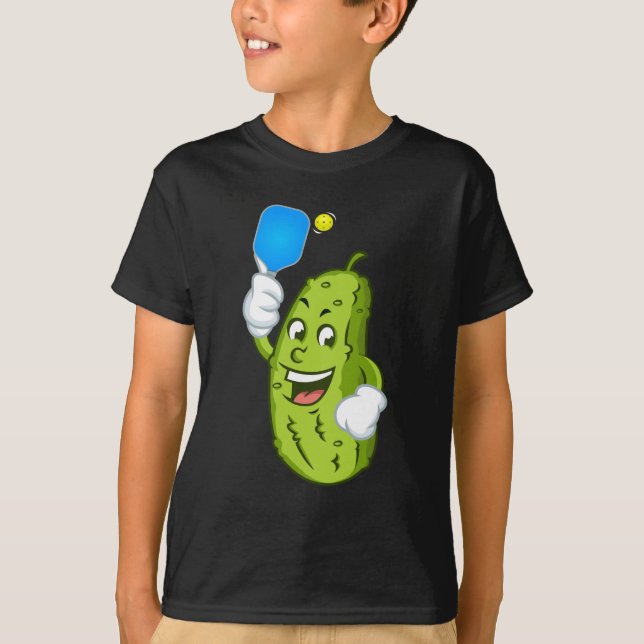 Funny Pickleball Pickel Humor Cucumber T-Shirt (Front)