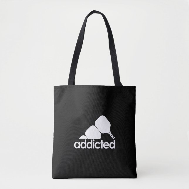 Funny Pickleball - Pickleball Addicted Tote Bag (Front)