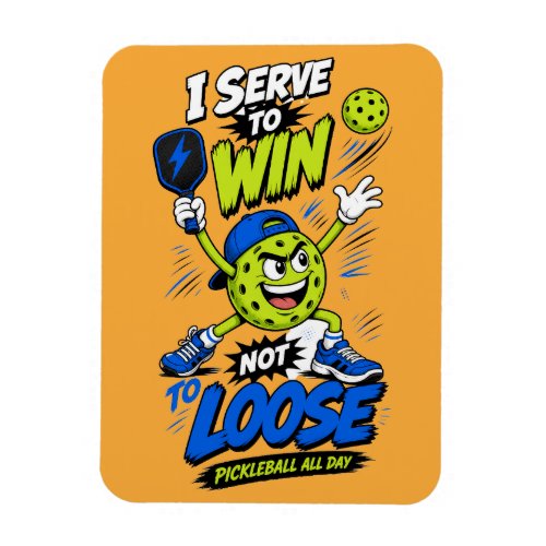 Funny Pickleball Player Design Magnet