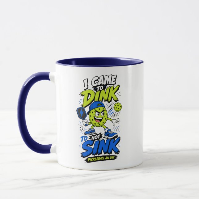Funny Pickleball Player Design Mug (Left)