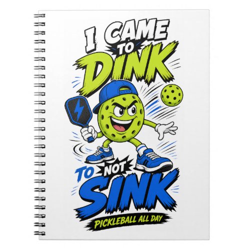 Funny Pickleball Player Design Notebook