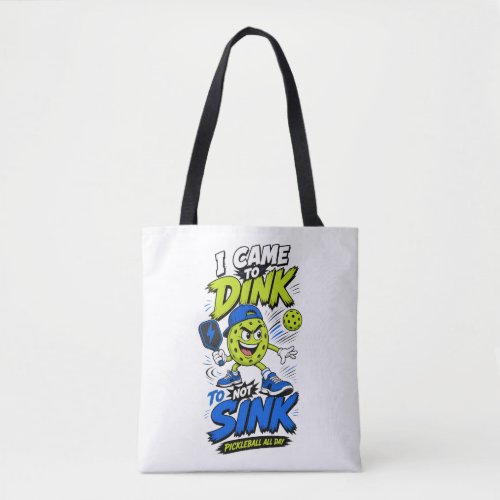 Funny Pickleball Player Design Tote Bag
