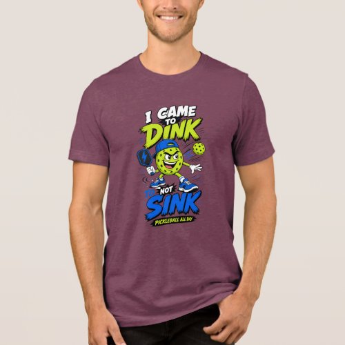 Funny Pickleball Player Design Tri-Blend Shirt