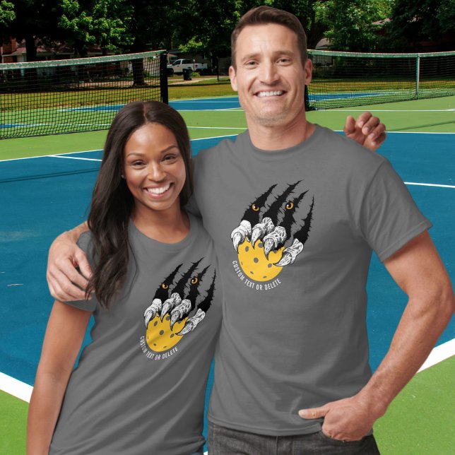 Funny Pickleball Player Monster Beast Claw Custom T-Shirt (Creator Uploaded)