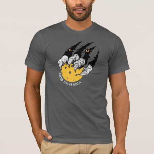 Funny Pickleball Player Monster Beast Claw Custom T_Shirt