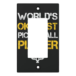 Funny Pickleball Player Paddle - Pickleballing & P Light Switch Cover