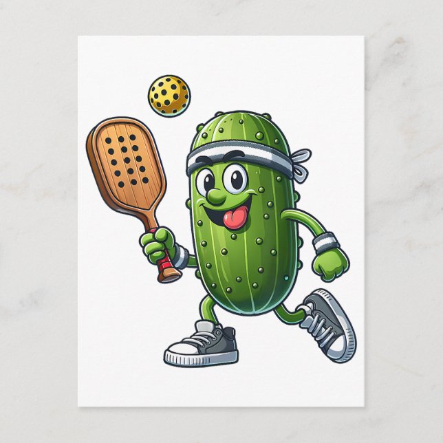Funny Pickleball Player Paddleball Lover  Enclosure Card (Front)