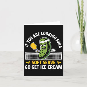 Funny Pickleball Player Paddleball Lover Men Women Card