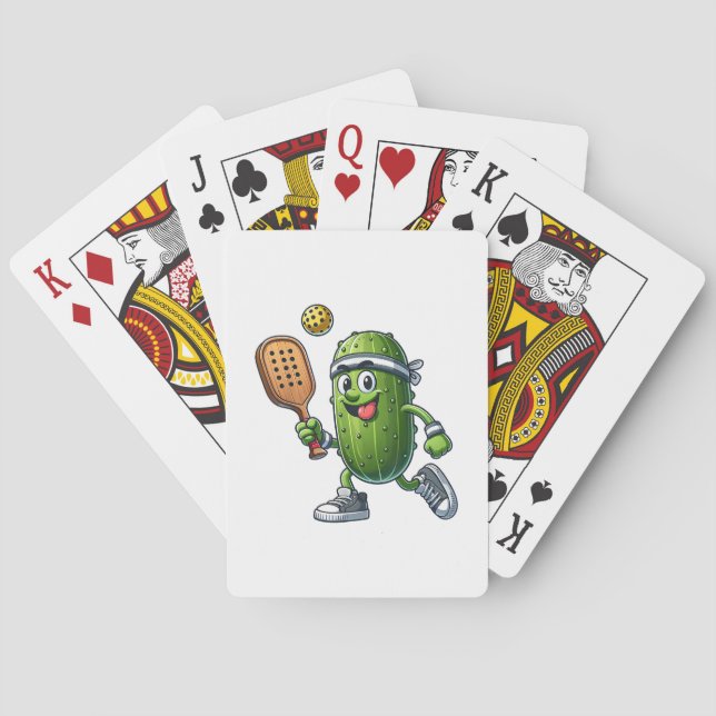 Funny Pickleball Player Paddleball Lover  Poker Cards (Back)