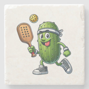 Funny Pickleball Player Paddleball Lover  Stone Coaster