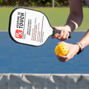 Funny Pickleball Prescription Family Reunion Paddle