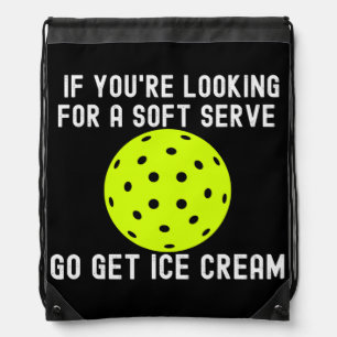 Funny Pickleball Pun for Pickleball Player Game Drawstring Bag