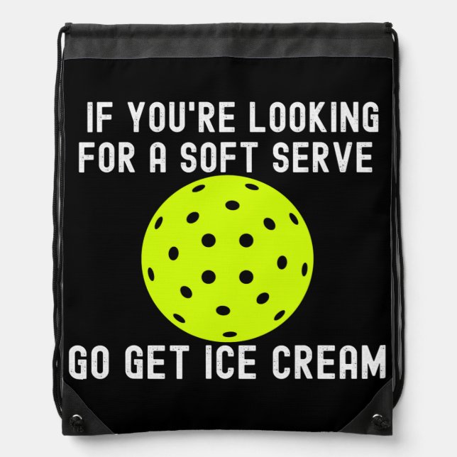 Funny Pickleball Pun for Pickleball Player Game Drawstring Bag (Front)