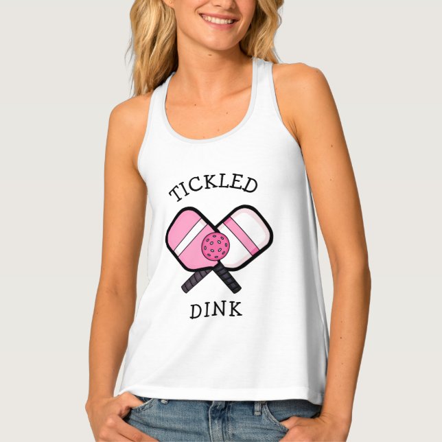 Funny Pickleball Pun Pickled Dink Tank Top (Front)
