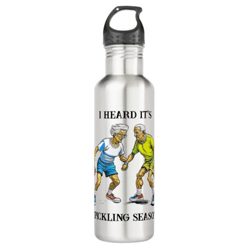 Funny Pickleball Pun  Pickling Season Stainless Steel Water Bottle