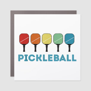 Funny Pickleball Retro Vintage  Car Magnet