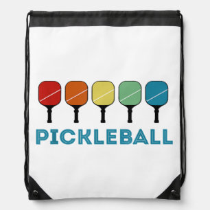 Funny Pickleball Retro Vintage  Drawstring Bag