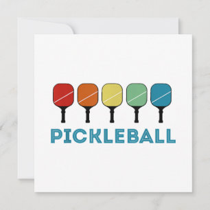 Funny Pickleball Retro Vintage  Invitation