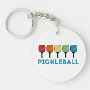 Funny Pickleball Retro Vintage  Keychain
