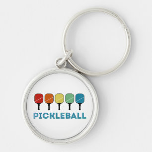 Funny Pickleball Retro Vintage  Keychain