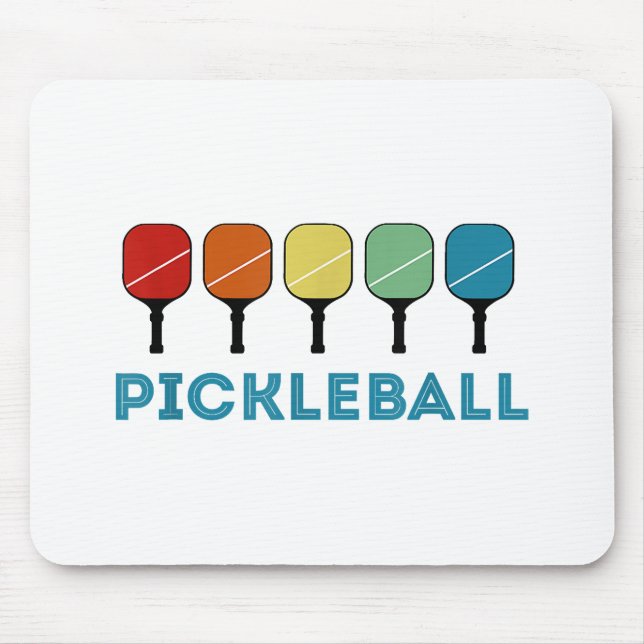 Funny Pickleball Retro Vintage  Mouse Pad (Front)