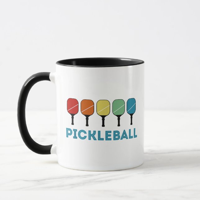 Funny Pickleball Retro Vintage  Mug (Left)