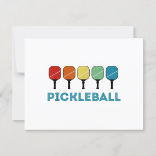 Funny Pickleball Retro Vintage RSVP Card