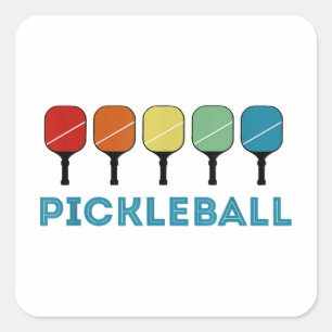 Funny Pickleball Retro Vintage  Square Sticker