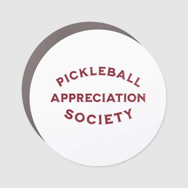 Funny Pickleball Saying Car Magnet (Front)