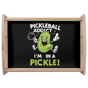 Funny-Pickleball Serving Tray