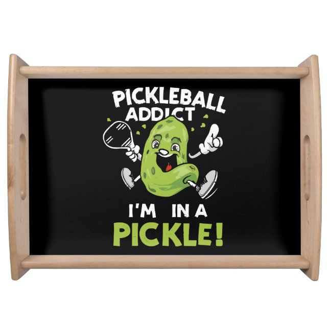 Funny-Pickleball Serving Tray (Front)