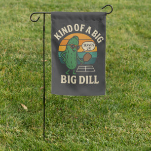 Funny Pickleball Social Club Big Dill Garden Flag