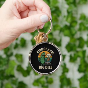 Funny Pickleball Social Club Big Dill Keychain