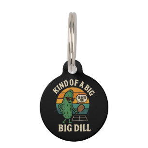 Funny Pickleball Social Club Big Dill Pet ID Tag