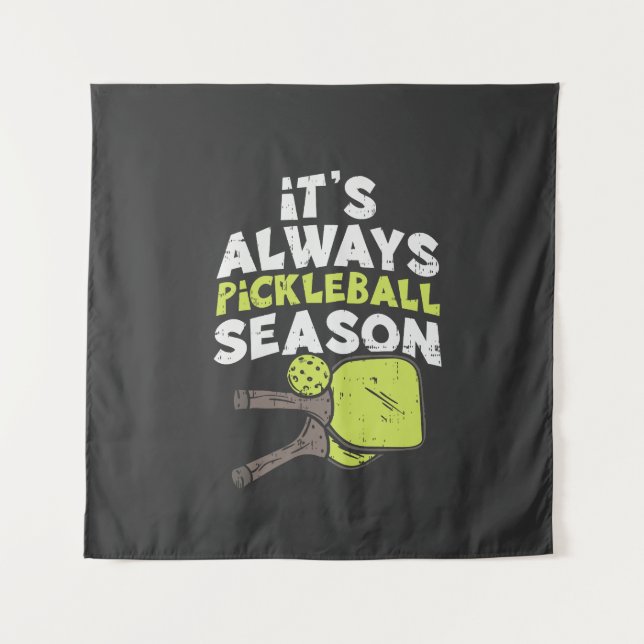 Funny Pickleball Tapestry (Front)