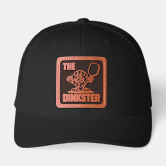 Funny Pickleball THE DINKSTER Leather Patch Hat