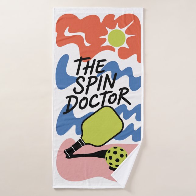 Funny Pickleball The Spin Doctor Sports Towel (Bath Towel)