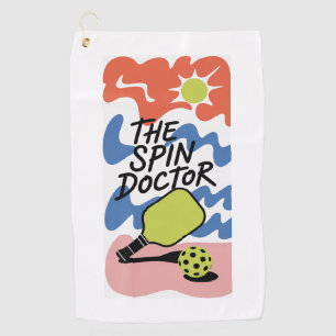 Funny Pickleball The Spin Doctor Sports Towel