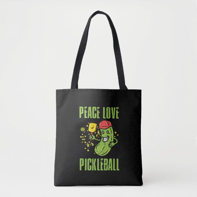 Funny Pickleball Tote Bag (Front)