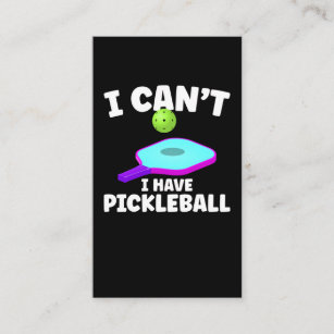 Funny Pickleball Training Joke Pickleball Player Business Card