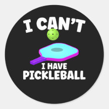 5in x 4in Pickleball Player Sticker