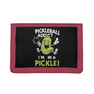 Funny-Pickleball Trifold Wallet