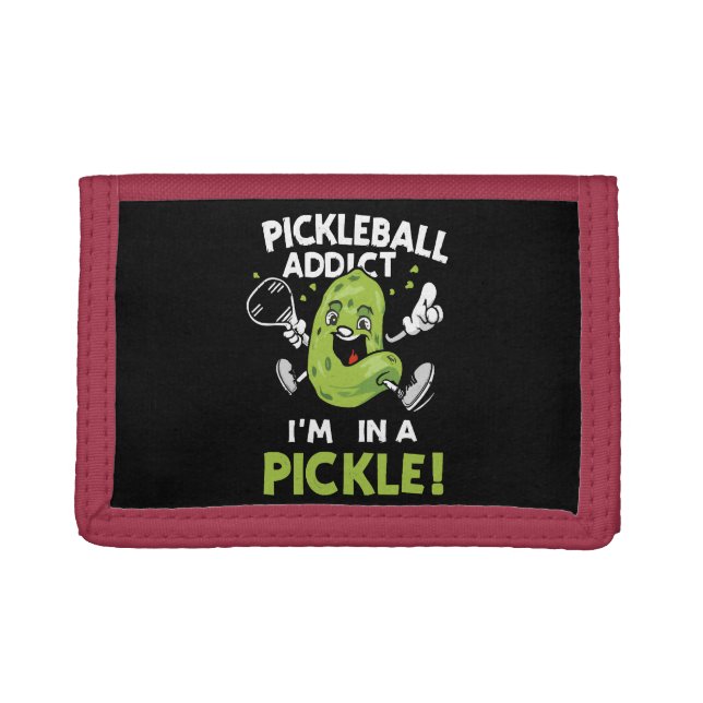 Funny-Pickleball Trifold Wallet (Front)