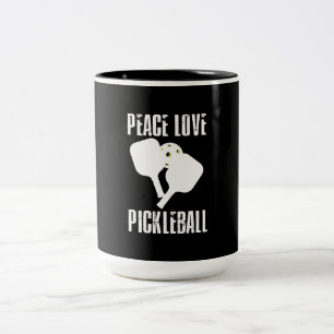 Funny Pickleball  Two-Tone Coffee Mug
