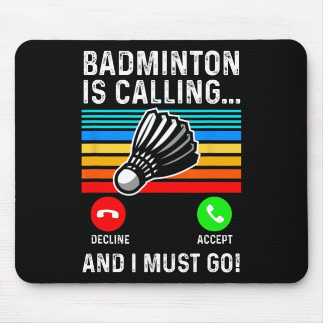 Funny Picklell Dminton Shuttle  Mouse Pad (Front)