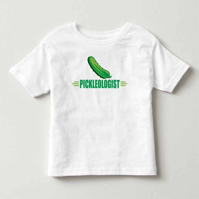 Funny Pickleologist Toddler T-shirt (Front)