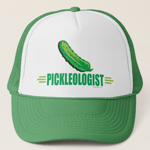 Funny Pickleologist Trucker Hat