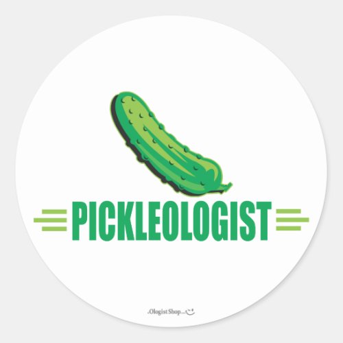 Funny Pickles Classic Round Sticker