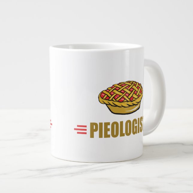 Funny Pie Giant Coffee Mug (Front Right)