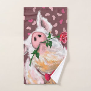 Funny Pig Bath Towels